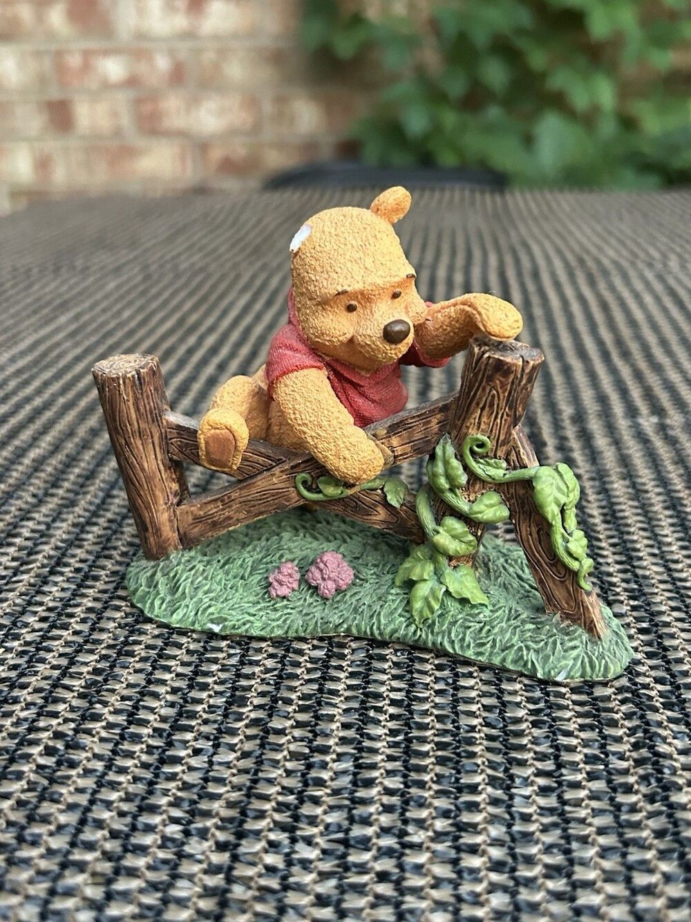 Disney Simply Pooh “Small Steps Make Grand Adventures” Figurine Broken Ear